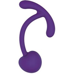  Фиолетовый вагинальный шарик с ограничителем 