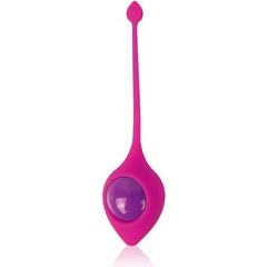  Розовый вагинальный шарик Cosmo с хвостиком 