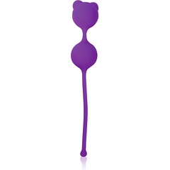  Фиолетовые вагинальные шарики с ушками Cosmo 