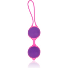  Фиолетово-розовые вагинальные шарики Cosmo 