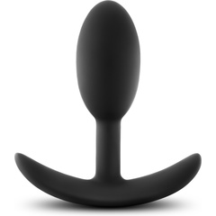  Черная анальная пробка Wearable Vibra Slim Plug Small 8,9 см. 
