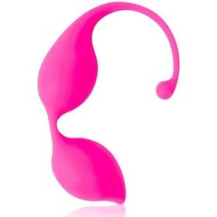  Миндалевидные вагинальные шарики розового цвета с хвостиком 