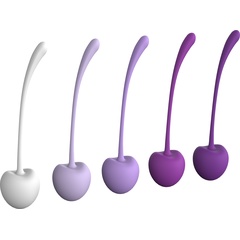 Набор из 5 фиолетово-белых шариков CHERRY KEGEL EXERCISERS 
