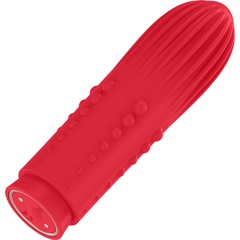  Красная вибропуля Turbo Rechargeable Bullet Lush 9,8 см 
