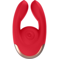  Красный клиторальный стимулятор Fancy 9,8 см 