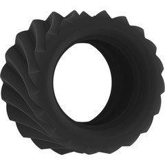 Черное эрекционное кольцо SONO №40 