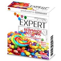  Цветные ароматизированные презервативы Expert Безумное ассорти 3 шт 