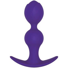  Фиолетовая силиконовая анальная втулка 11 см 