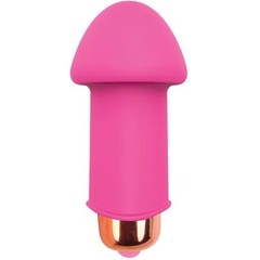  Розовый силиконовый вибромассажер Sweet Toys 5 см 