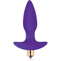  Фиолетовая коническая анальная пробка Sweet Toys 10,5 см 