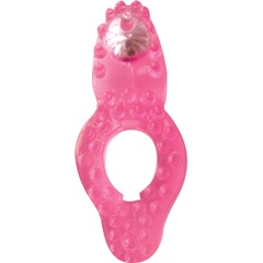  Розовое эрекционное кольцо Super Stretchy Cockring 