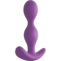 Фиолетовая силиконовая анальная пробка-елочка Ace II Plug 10,2 см 