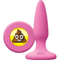  Розовая силиконовая пробка Emoji SHT 8,6 см. 