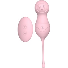  Нежно-розовые вагинальные шарики VAVA с пультом ДУ 