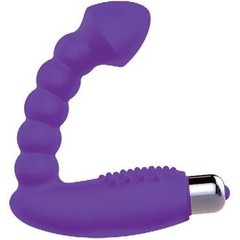  Фиолетовый массажер простаты с вибрацией 10 см 