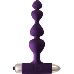  Фиолетовая анальная вибропробка-елочка New Edition Excellence 15 см 