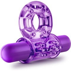  Фиолетовое эрекционное виброкольцо Couples Play Vibrating Cock Ring 