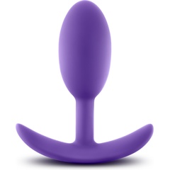  Фиолетовая анальная пробка Wearable Vibra Slim Plug Medium 10,1 см. 