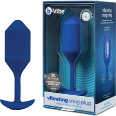  Синяя пробка для ношения с вибрацией Snug Plug 4 14 см 