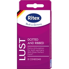  Рифленые презервативы RITEX LUST с пупырышками 8 шт 