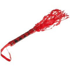  Красно-черная плеть с ромбами на ручке 42 см 