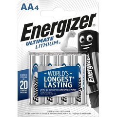  Батарейки Energizer Ultimate Lithium L91 AA 4 шт 