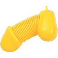  Желтый брелок для ключей в форме пениса 