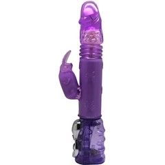  Фиолетовый вибратор ANDROID ALIEN с жемчужинами 29 см 