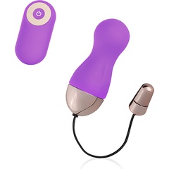  Фиолетовое виброяйцо с 10 режимами вибрации и пультом ДУ 