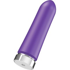  Фиолетовая перезаряжаемая вибропуля VeDO Bam 9,7 см 