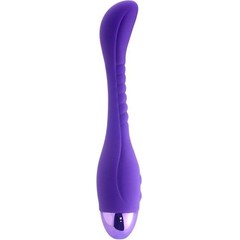  Фиолетовый вибратор INDULGENCE Slender G Vibe 21 см 