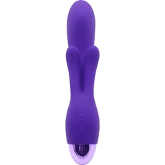  Фиолетовый вибратор INDULGENCE Rechargeable Frolic Bunny 18,7 см 