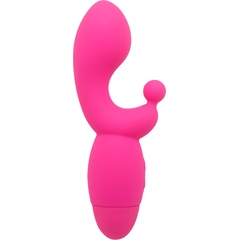  Розовый вибратор INDULGENCE G Kiss 16,5 см 