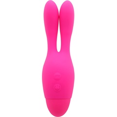  Розовый вибратор INDULGENCE Dream Bunny 15 см 