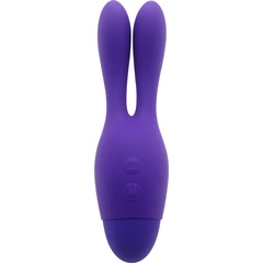 Фиолетовый вибратор INDULGENCE Dream Bunny 15 см 