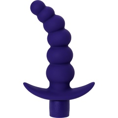  Фиолетовый силиконовый анальный вибратор Dandy 13,5 см 