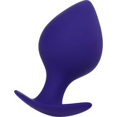  Фиолетовая силиконовая анальная пробка Glob 10 см 
