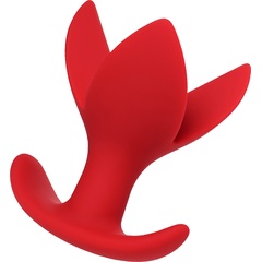  Красная силиконовая расширяющая анальная пробка Flower 9 см 