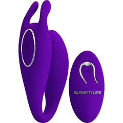  Фиолетовый U-образный вибратор для пар Bill с пультом ДУ 