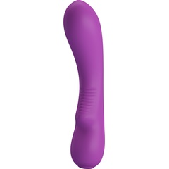  Фиолетовый силиконовый вибратор Elsa 19 см 