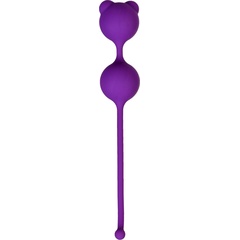 Фиолетовые вагинальные шарики A-Toys с ушками 