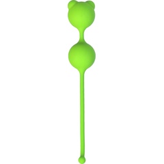  Зеленые вагинальные шарики A-Toys с ушками 