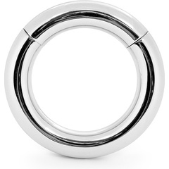  Серебристое малое эрекционное кольцо на магнитах 