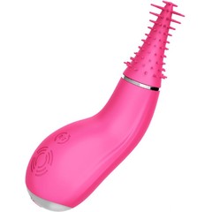  Розовый вибратор Candice с вращением 12,7 см 