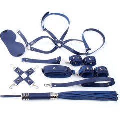  Синий набор БДСМ-девайсов Bandage Kits 