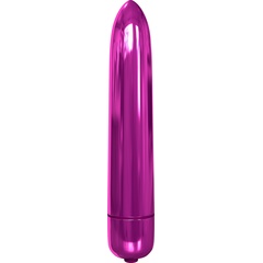  Розовая гладкая вибропуля Rocket Bullet 8,9 см 