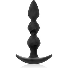  Черная витая пробка-елочка с ограничителем 16 см 