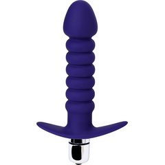  Фиолетовый анальный вибратор Condal 14 см 