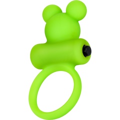  Зеленое виброкольцо на пенис A-Toys 