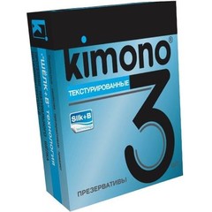  Текстурированные презервативы KIMONO 3 шт. 